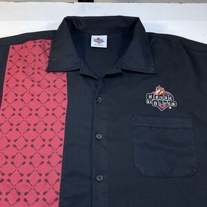 HOUSE OF BLUES BROTHERS CASINO POKER BAR BOWLING SHIRT Mens XL Guitar Pattern